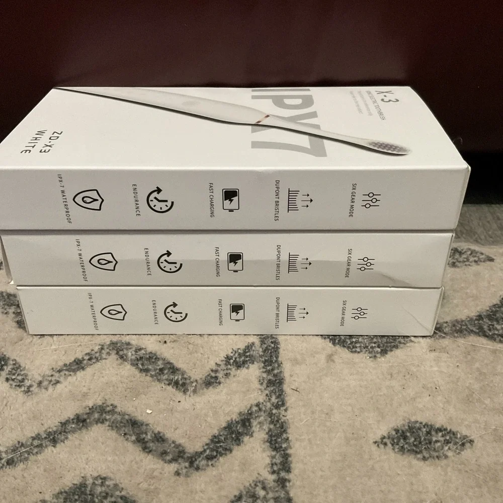 3 Sonic New Rechargeable Electric Toothbrush White,Black &Pink  Same Day Shippin
